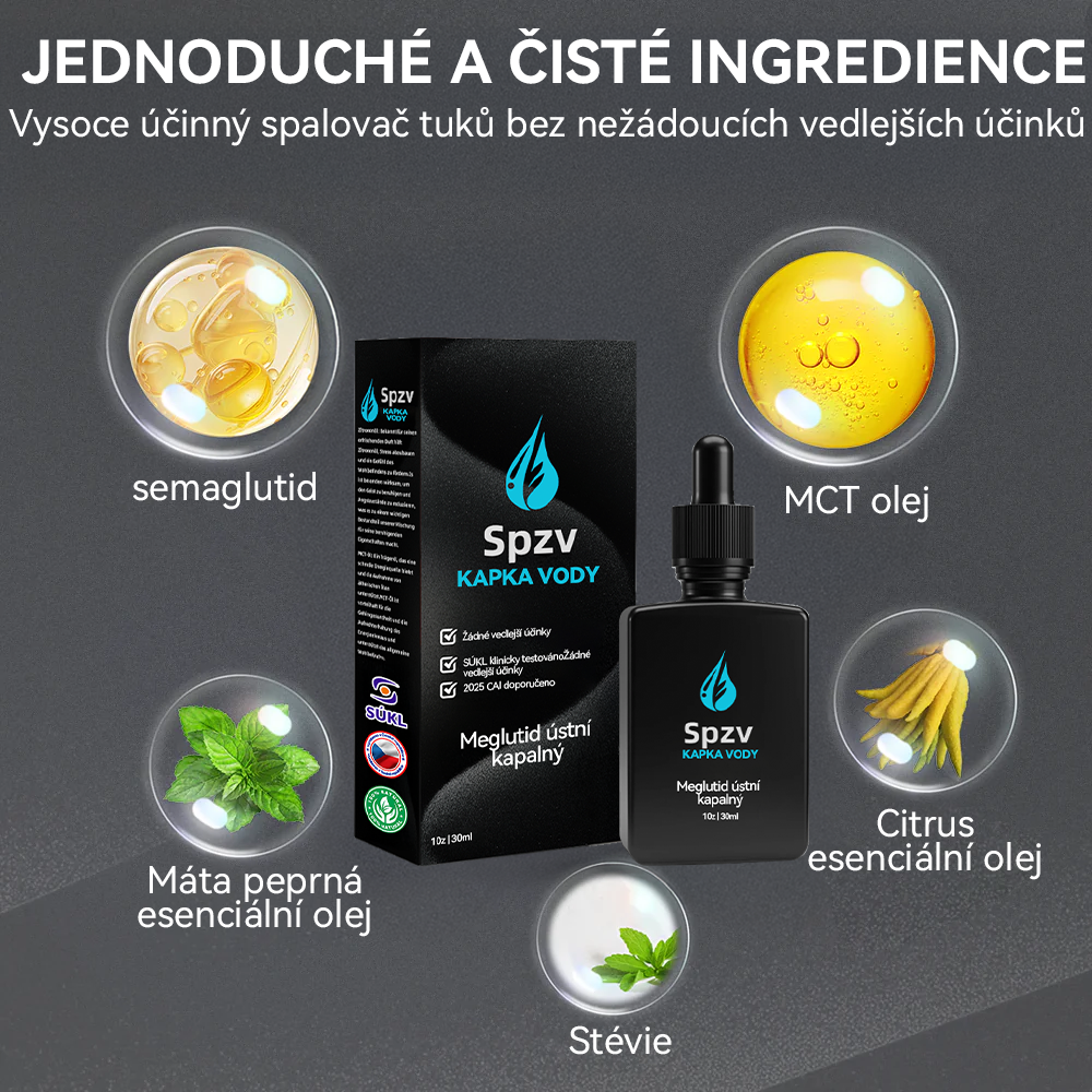(✅Oficiální obchod) 𝑺𝐩𝐳𝐯® 𝐌𝐞𝐠𝐥𝐮𝐭𝐢𝐝 tekutina k perorálnímu podání💧 (Potravinářský produkt na spalování tuků vyvinutý Lékařskou fakultou Univerzity Karlovy v ČR)