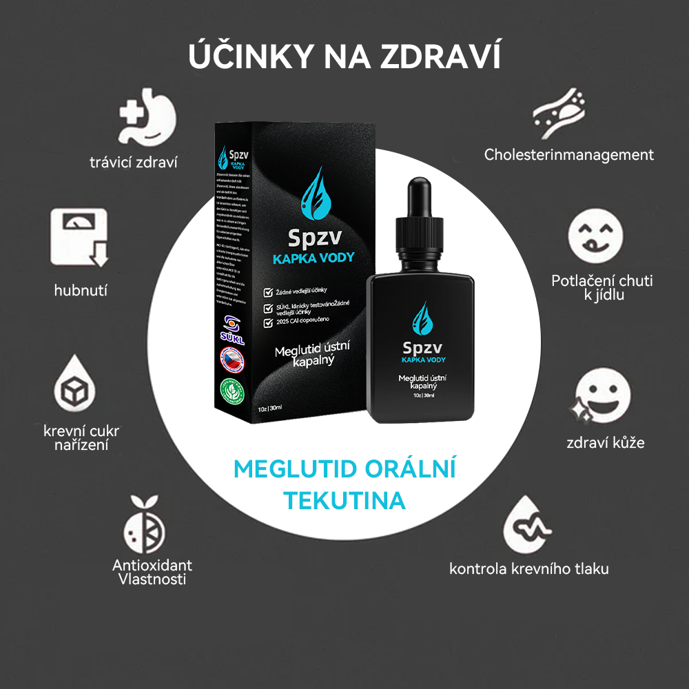 (✅Oficiální obchod) 𝑺𝐩𝐳𝐯® 𝐌𝐞𝐠𝐥𝐮𝐭𝐢𝐝 tekutina k perorálnímu podání💧 (Potravinářský produkt na spalování tuků vyvinutý Lékařskou fakultou Univerzity Karlovy v ČR)