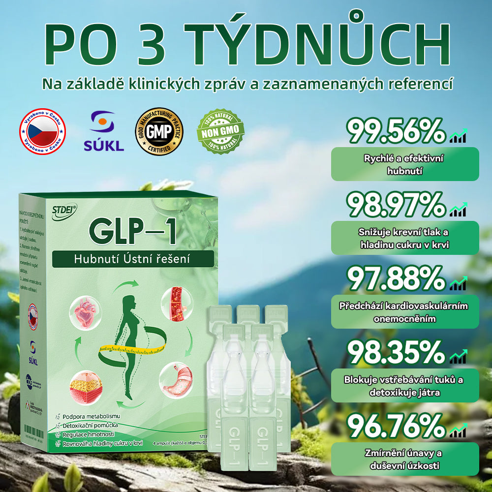 ✅ Doporučilo přes 100 000 lidí |Oficiální obchod | 𝑆𝑇𝐷𝐸𝐼® 👨👧👧👨👧👧 𝐺𝐿𝑃-1 𝐻𝑢𝑏𝑛𝑢𝑡í Ú𝑠𝑡𝑛í ř𝑒š𝑒𝑛í - Obezita, kardiovaskulární onemocnění, cukrovka, spánková apnoe, problémy s klouby a další