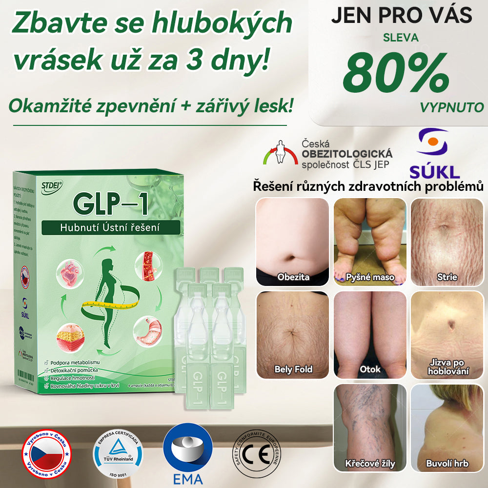 ✅ Doporučilo přes 100 000 lidí |Oficiální obchod | 𝑆𝑇𝐷𝐸𝐼® 👨👧👧👨👧👧 𝐺𝐿𝑃-1 𝐻𝑢𝑏𝑛𝑢𝑡í Ú𝑠𝑡𝑛í ř𝑒š𝑒𝑛í - Obezita, kardiovaskulární onemocnění, cukrovka, spánková apnoe, problémy s klouby a další