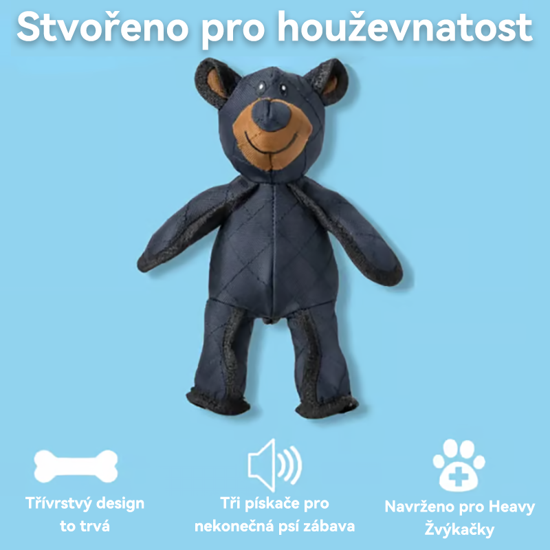 2025 Nový VOCJFEI™ 🐾🐾 Nezničitelný medvídek, navržený pro psy se silným skusem.