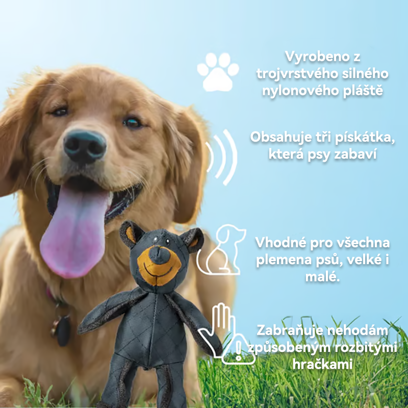 2025 Nový VOCJFEI™ 🐾🐾 Nezničitelný medvídek, navržený pro psy se silným skusem.