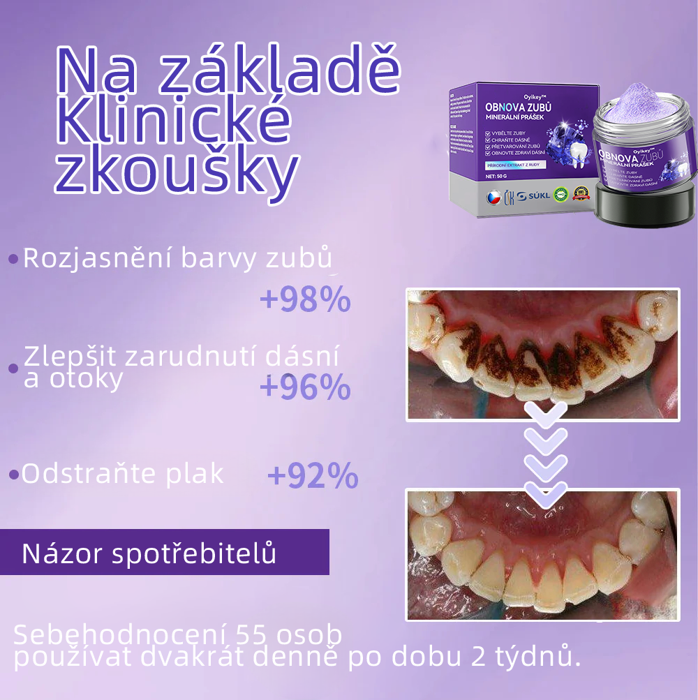 [✅Oficiální obchod.]𝐎𝐲𝐢𝐤𝐞𝐲™ Prášek na obnovu zubní minerálů 👩‍⚕️ – produkt pro péči o ústní dutinu (doporučeno odborníky České stomatologické komory, ČSK)